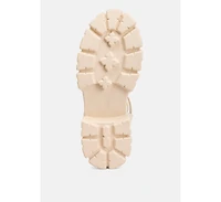 dewey faux leather gladiators