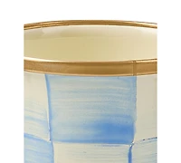 MacKenzie-Childs Sky Blue Check 10 oz. Tumbler