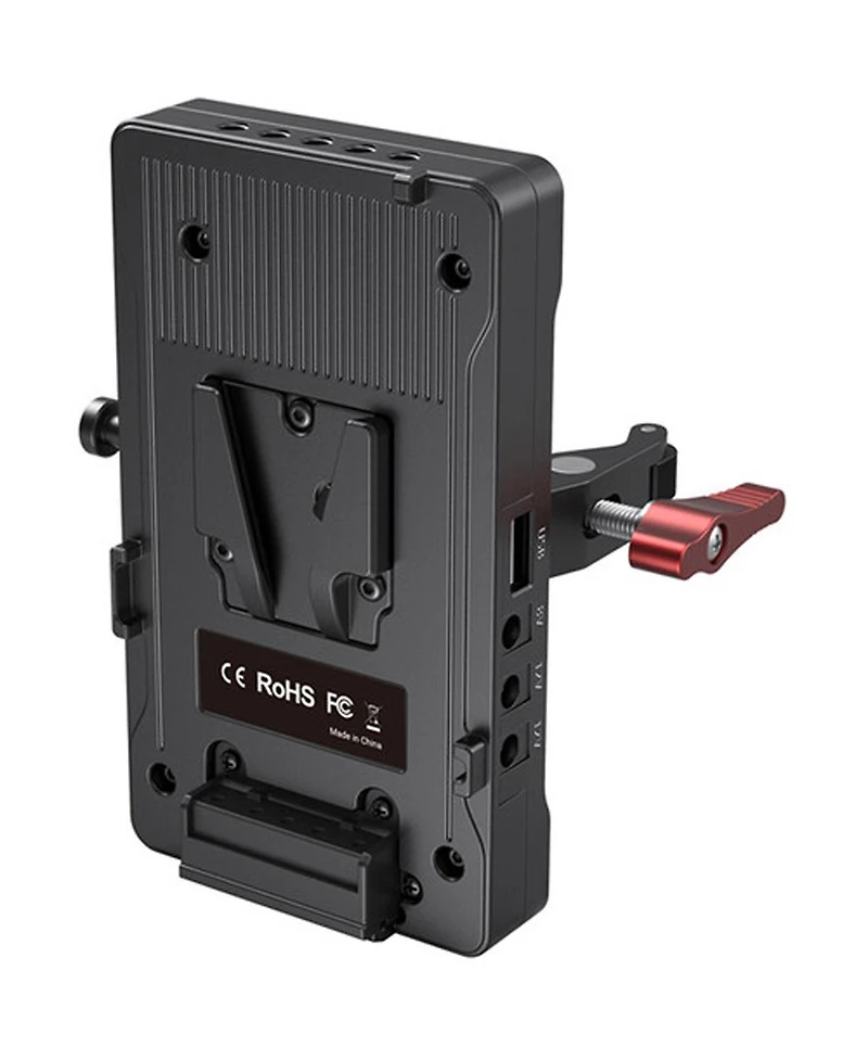 SmallRig 3202 V-Mount Battery Adapter Plate with Crab-Shaped Clamp, Bundle with VB99 99Wh 6800mAh Mini V-Mount Li-Ion Battery