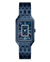 Fossil Women's Raquel Three-Hand Navy Stainless Steel Watch, 26mm