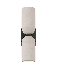 Possini Euro Design Amalfi High and Cement 2-Light Led Wall Sconce