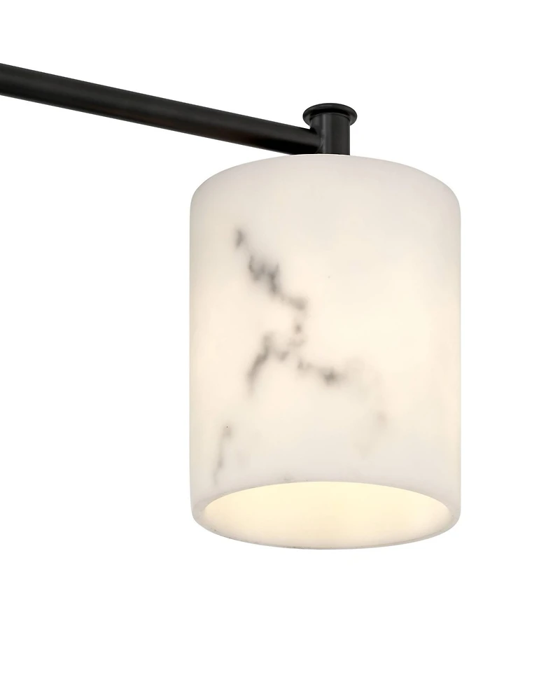 Possini Euro Design Stoker and Faux Alabaster 3-Lt Bathbar