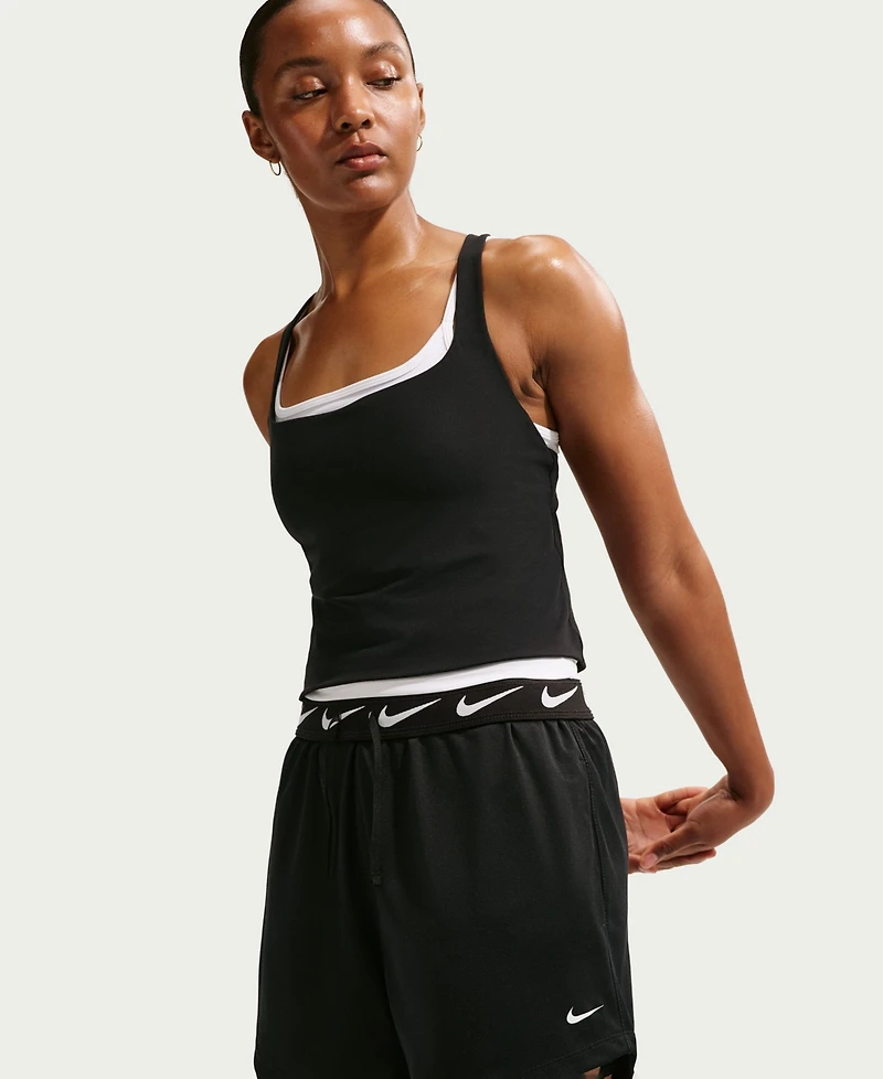 Nike Women's Attack Dri-fit Mid-Rise Shorts