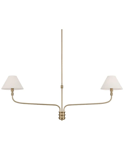 Possini Euro Design Nikos Matte 2-Light Shade Pendant Light