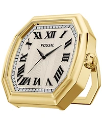 Fossil Women's Harlow Three-Hand Gold-Tone Alloy Desk Clock, 63mm