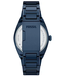 Fossil Men's Everett Three-Hand Navy Stainless Steel Watch, 42mm