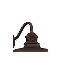 Franklin Iron Works Park Rustic Outdoor Barn Lights Fixtures Set of 2 Oil Rubbed 9" Open Cage for Post Exterior Light Barn Deck Post Light Yard