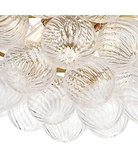 Possini Euro Design Possini Euro Albaro 27"W Fluted Glass 9-Light Pendant Light