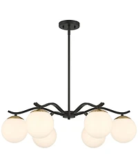 Possini Euro Design Possini Euro Newall 30" Wide 6-Light Chandelier