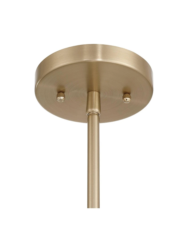 Possini Euro Design 10"W Brass and Vintage Glass Mini Pendant Light