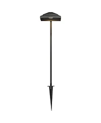 John Timberland Basset High Modern Outdoor Landscape Path Light Porch House Led Bulb Textured Finish Metal Shade