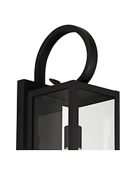 John Timberland Modern Outdoor Wall Light Fixtures Set of 2 Deep Clear Glass for Post Exterior Barn Deck House Porch