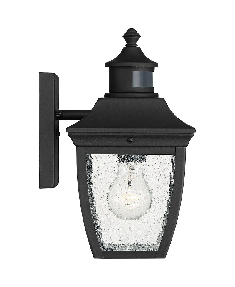 John Timberland Beaufort Vintage Outdoor Wall Light Fixtures Set of 2 Motion Sensor Dusk to Dawn Clear Seedy Glass for Exterior