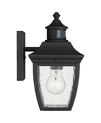 John Timberland Beaufort Vintage Outdoor Wall Light Fixtures Set of 2 Motion Sensor Dusk to Dawn Clear Seedy Glass for Exterior