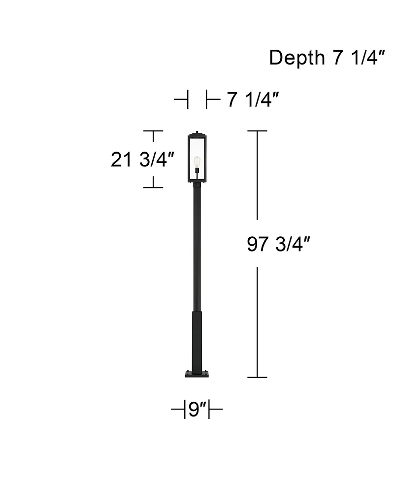 John Timberland Titan High Mystic Outdoor Post Light