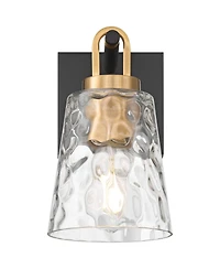 Possini Euro Design Possini Euro Shadia 9" High Brass Water Glass Wall Sconce