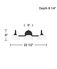 Possini Euro Design Ingrid 22 1/2" Wide Light Bath Light