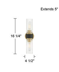 Possini Euro Design Idyl 16 1/4"H Warm 2-Light Bath Light Set of 2