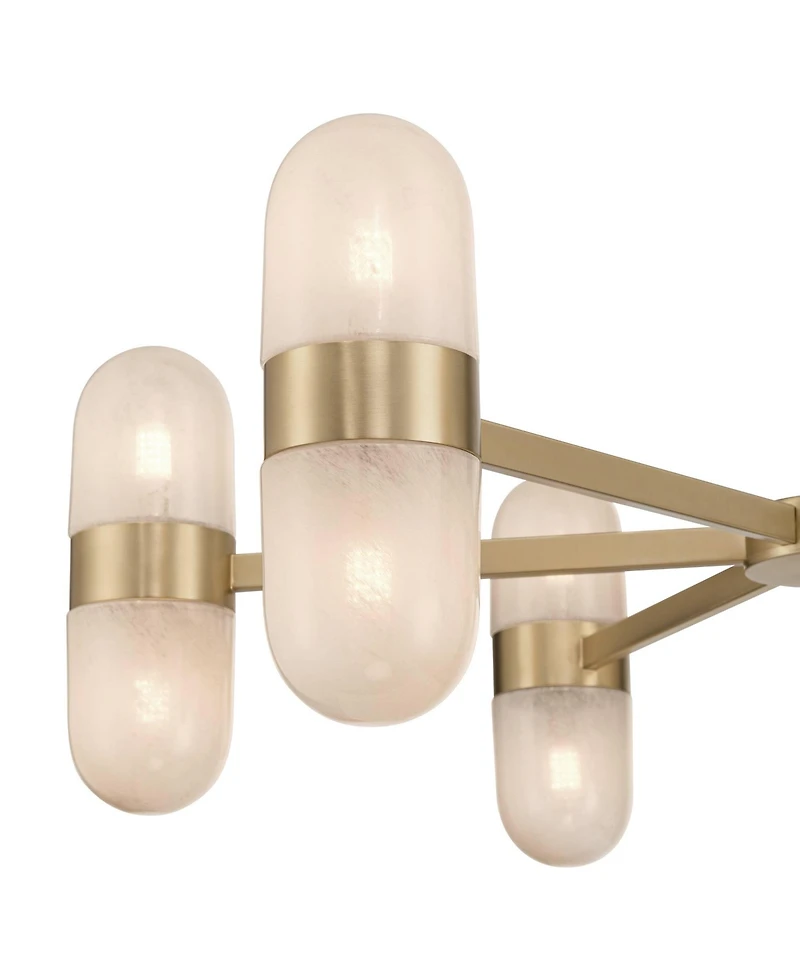Possini Euro Design Possini Euro Reiter 32" Wide Matte Brass 12-Light Chandelier