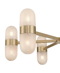 Possini Euro Design Possini Euro Reiter 32" Wide Matte Brass 12-Light Chandelier