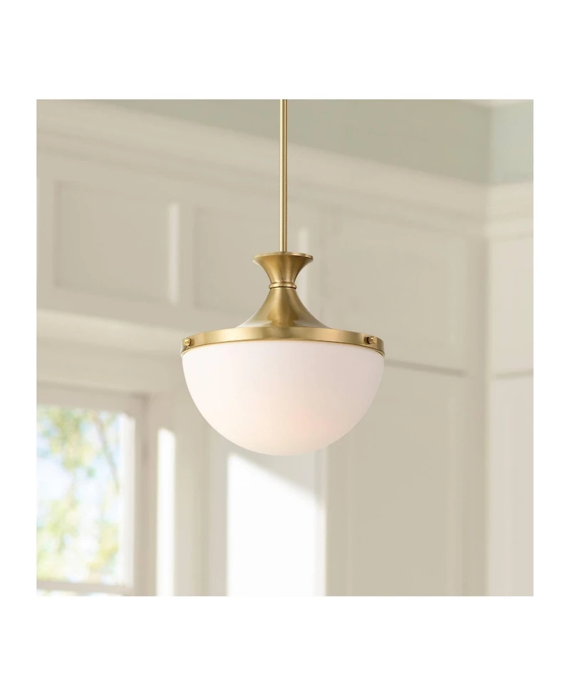 Possini Euro Design Possini Euro Giacomo 11 1/2" Wide Warm Brass Mini Pendant Light