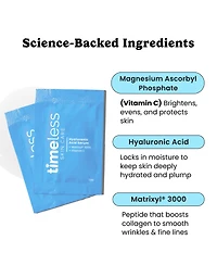 Timeless Skin Care Vitamin C + Peptides + Hyaluronic Acid Serum Single Use Pouches