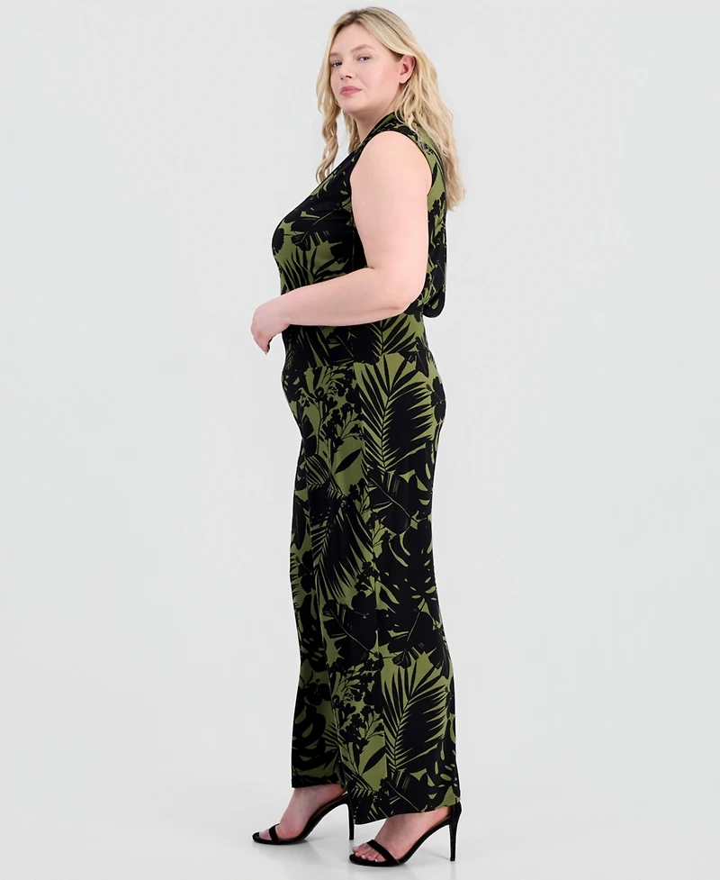 Anne Klein Plus Pull-On High-Rise Wide-Leg Pants