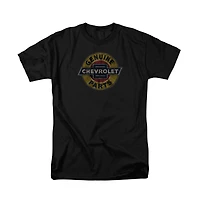 Logovision Men's Chevrolet Genuine Chevy Parts Distressed Sign T-Shirt