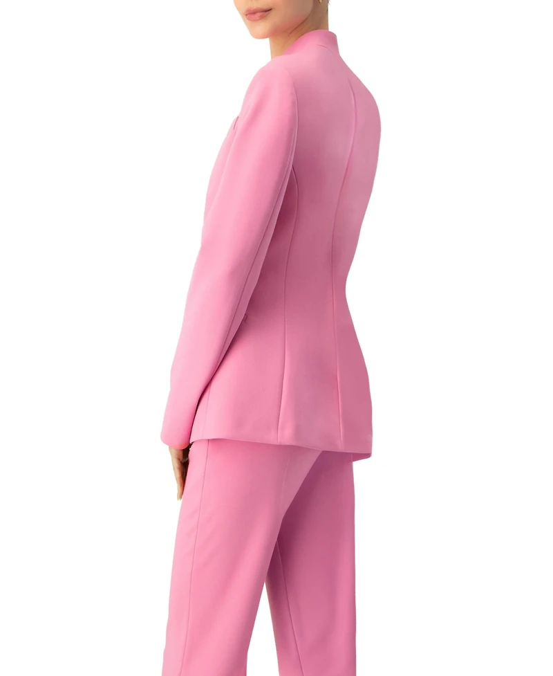 Ivonne Women's Collarless Straight Blazer
