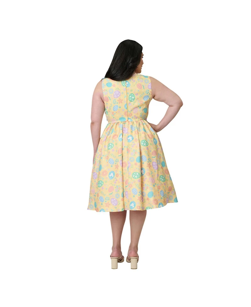 Unique Vintage Plus Swing Dress
