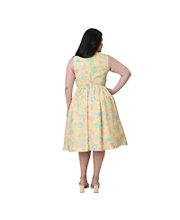 Unique Vintage Plus Swing Dress