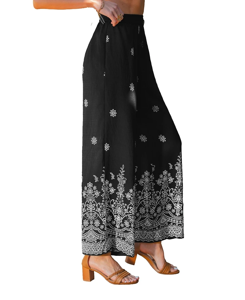 Cupshe Women's Pull-On Wide Leg Long Pants