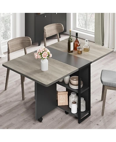 gaomon Folding Dining Table Drop Leaf Table for Small Spaces