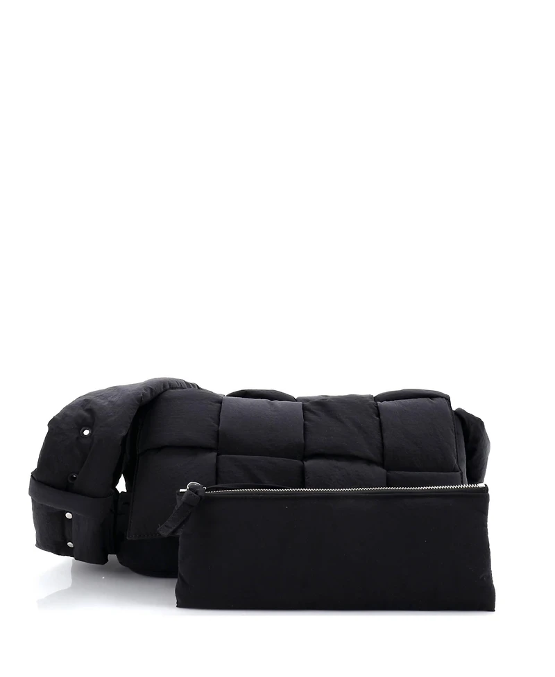 Pre-Owned Bottega Veneta Padded Tech Cassette Crossbody Bag Intrecciato Nylon