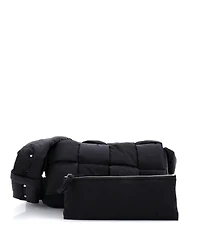 Pre-Owned Bottega Veneta Padded Tech Cassette Crossbody Bag Intrecciato Nylon