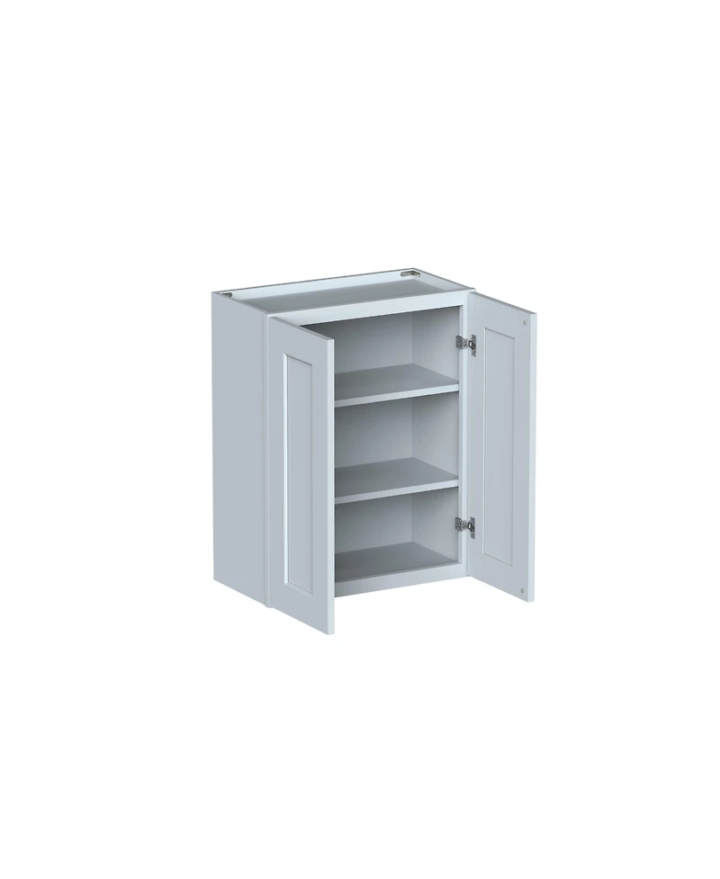 Boyel Living W24" Wall Cabinet with Full Overlay Door for Custom Kitchen or Bathroom