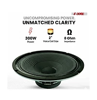 5 Core 12 Inch Guitar Speaker 300W Replacement 8 Ohm Amplifier Cabinet Driver