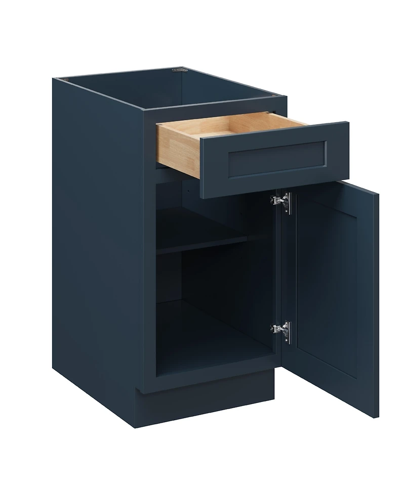 Boyel Living 18" Single Base Cabinet with Full Overlay Hdf Door and Dovetail Drawer