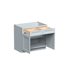 Boyel Living W39" Dove Standard Base Cabinet with Full Overlay Door and Dovetail Drawer