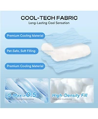 Aronkl Cat Dog Blanket Washable Q-max>0.5 Self-cooling Soft Breathable Calming Pet Mat for Sofa Crate Bed