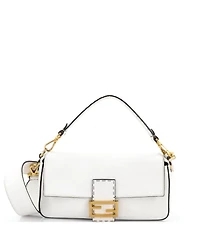 Pre-Owned Fendi Medium Selleria Baguette Nm Bag Leather