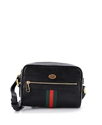 Pre-Owned Gucci Mini Ophidia Shoulder Bag Leather