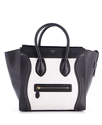 Pre-Owned Celine Mini Bicolor Luggage Bag Leather