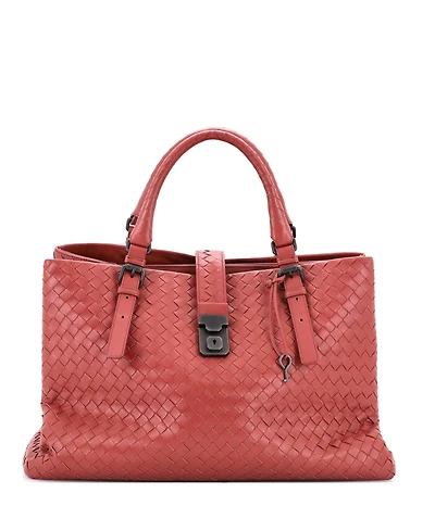 Pre-Owned Bottega Veneta Medium Roma Bag Intrecciato Nappa