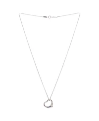 Pre-Owned Tiffany & Co Elsa Peretti Open Heart 5 Sapphires Pendant Necklace