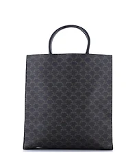 Pre-Owned Celine Large Vertical Cabas Tote Triomphe Coated Canvas