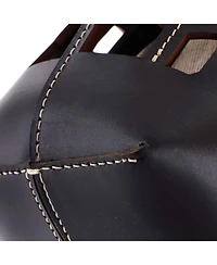 Pre-Owned Chloe Small Kayan Tote Laser Cut Leather and Canvas