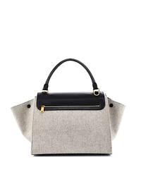 Pre-Owned Celine Medium Trapeze Bag Leather and Felt