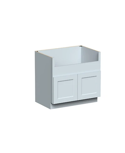 Boyel Living W36" Dove Farmhouse Sink Base Cabinet with Full Overlay Hdf Doors and Dovetail Drawer