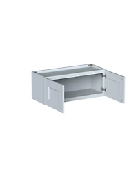 Boyel Living W30" Dove Short Wall Cabinet with Full Overlay Hdf Door for Custom Kitchen or Bathroom